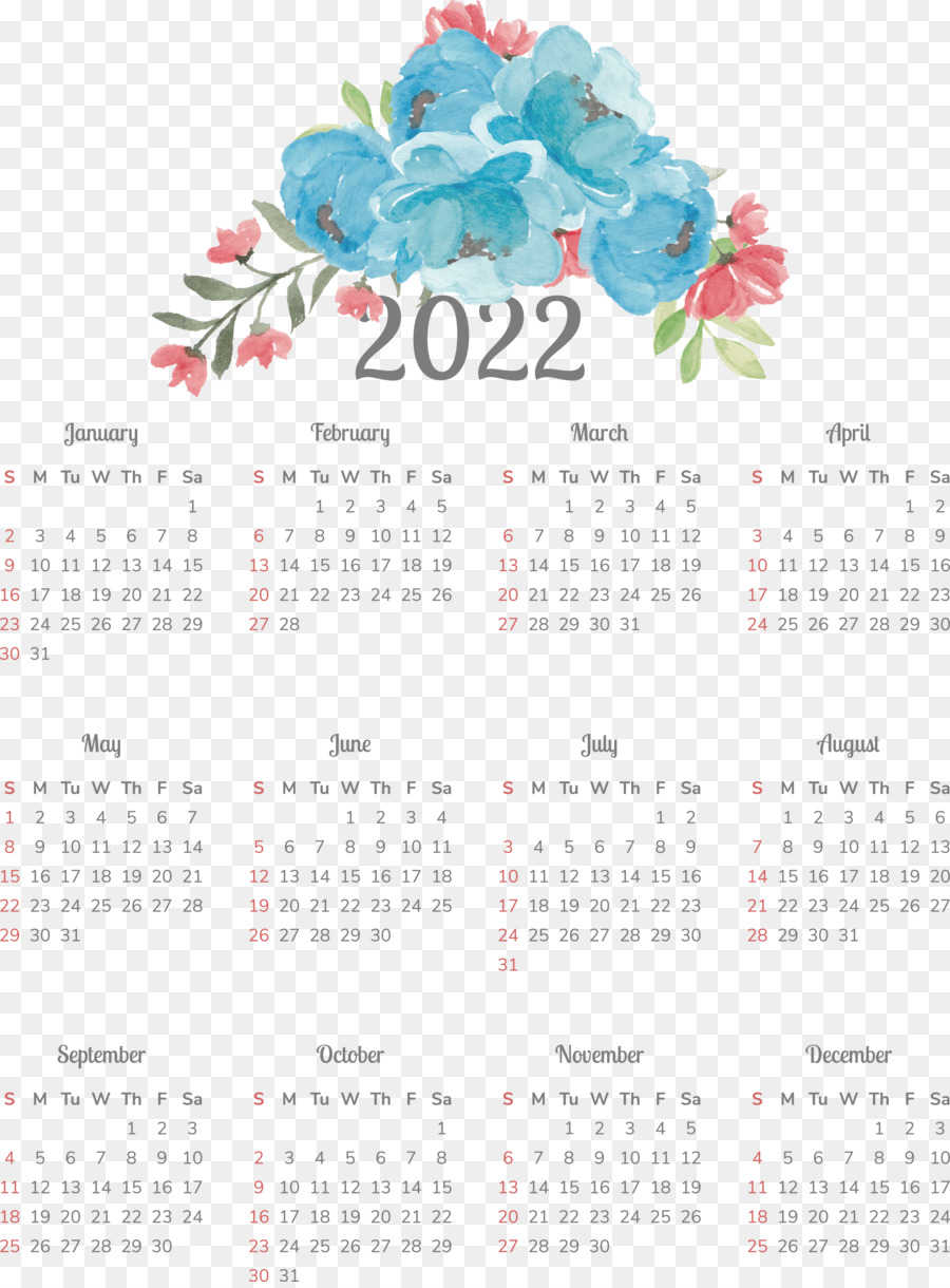 Calendario 2022，Fechas PNG