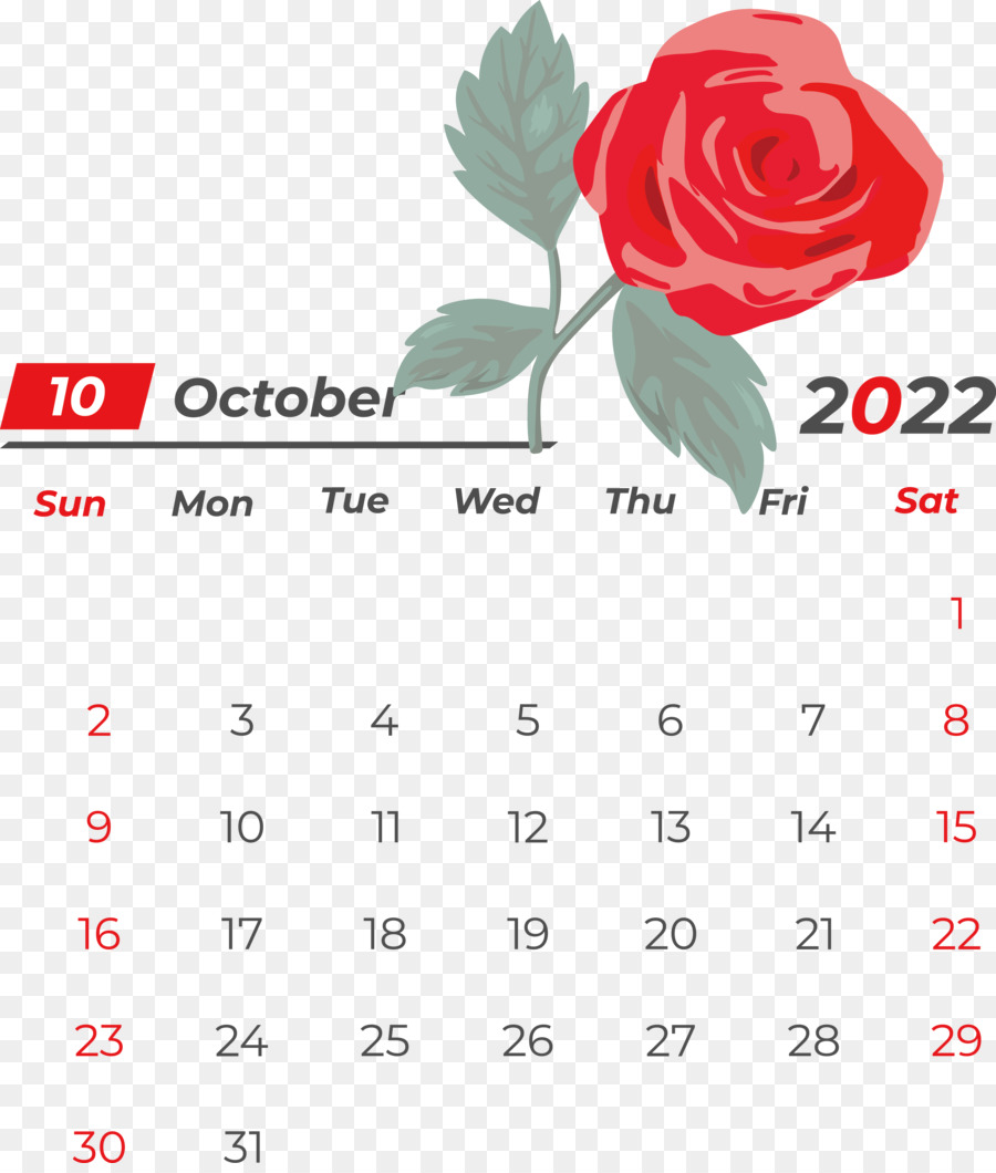 Calendario，Octubre PNG