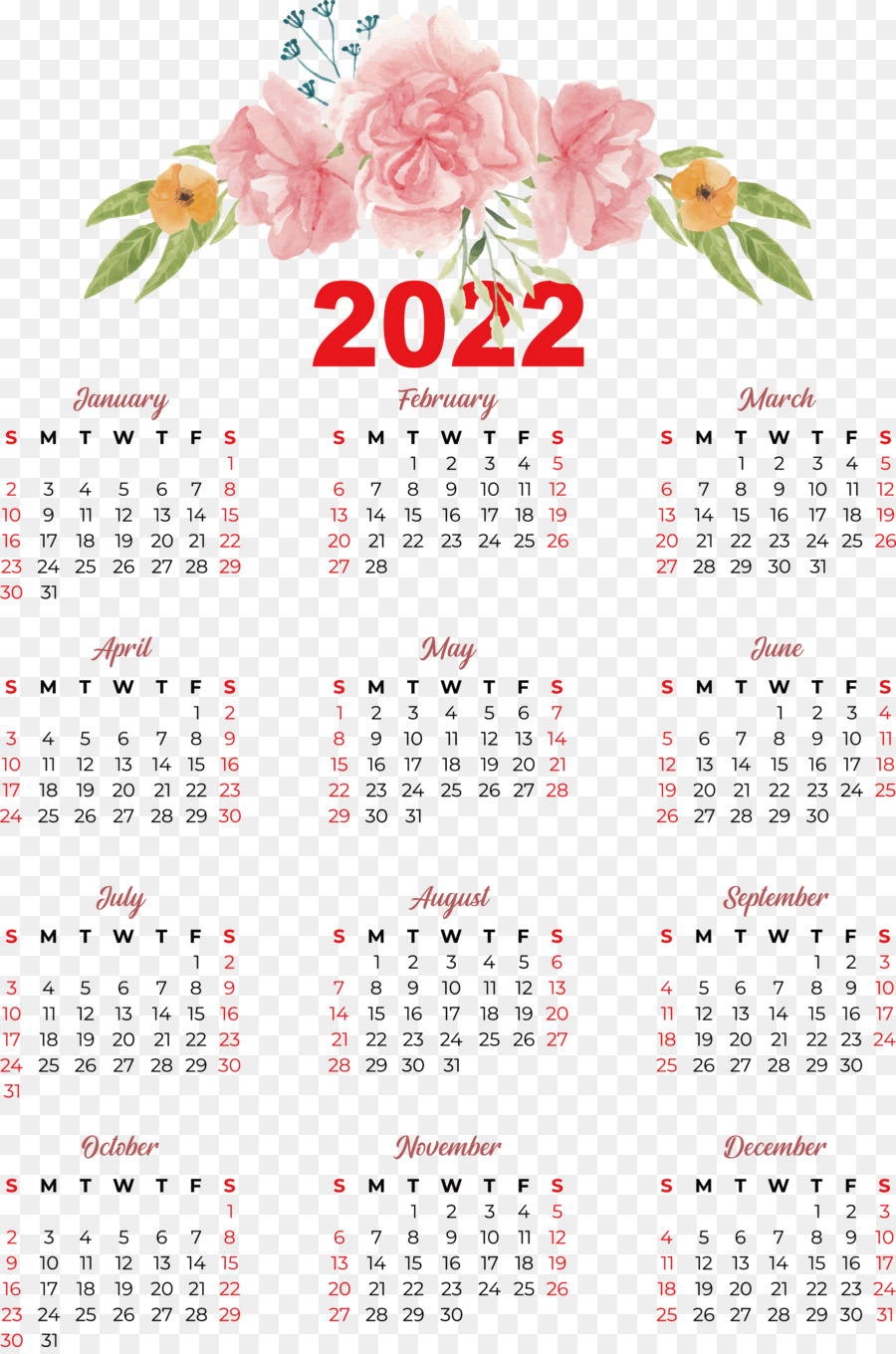 Calendario，Año Calendario PNG