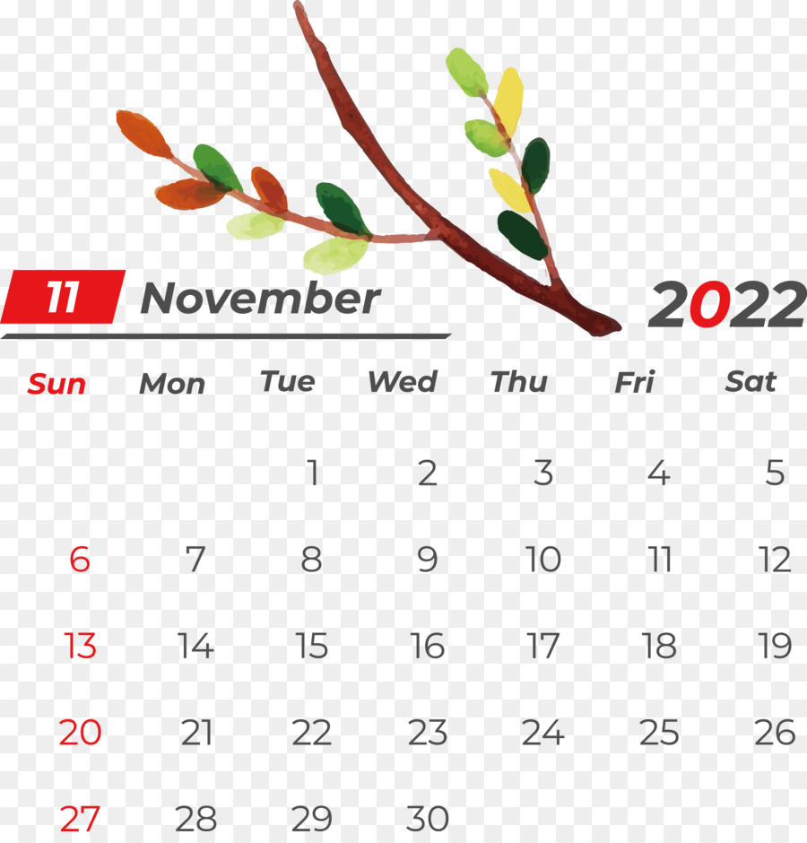 Calendario De Noviembre，Fechas PNG