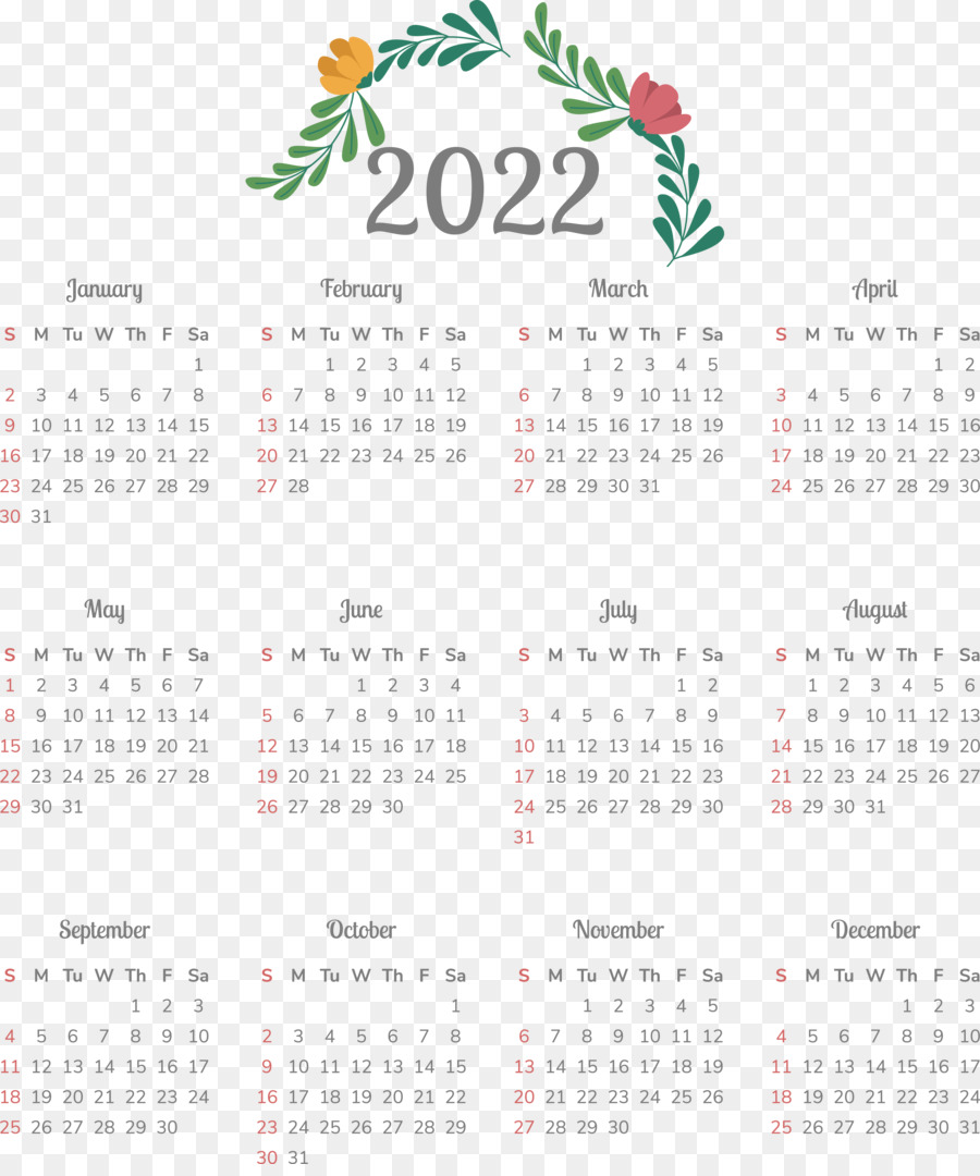 Calendario 2024，Fechas PNG