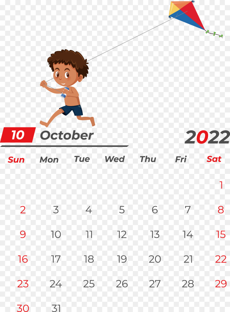 Calendario Octubre，Fecha PNG