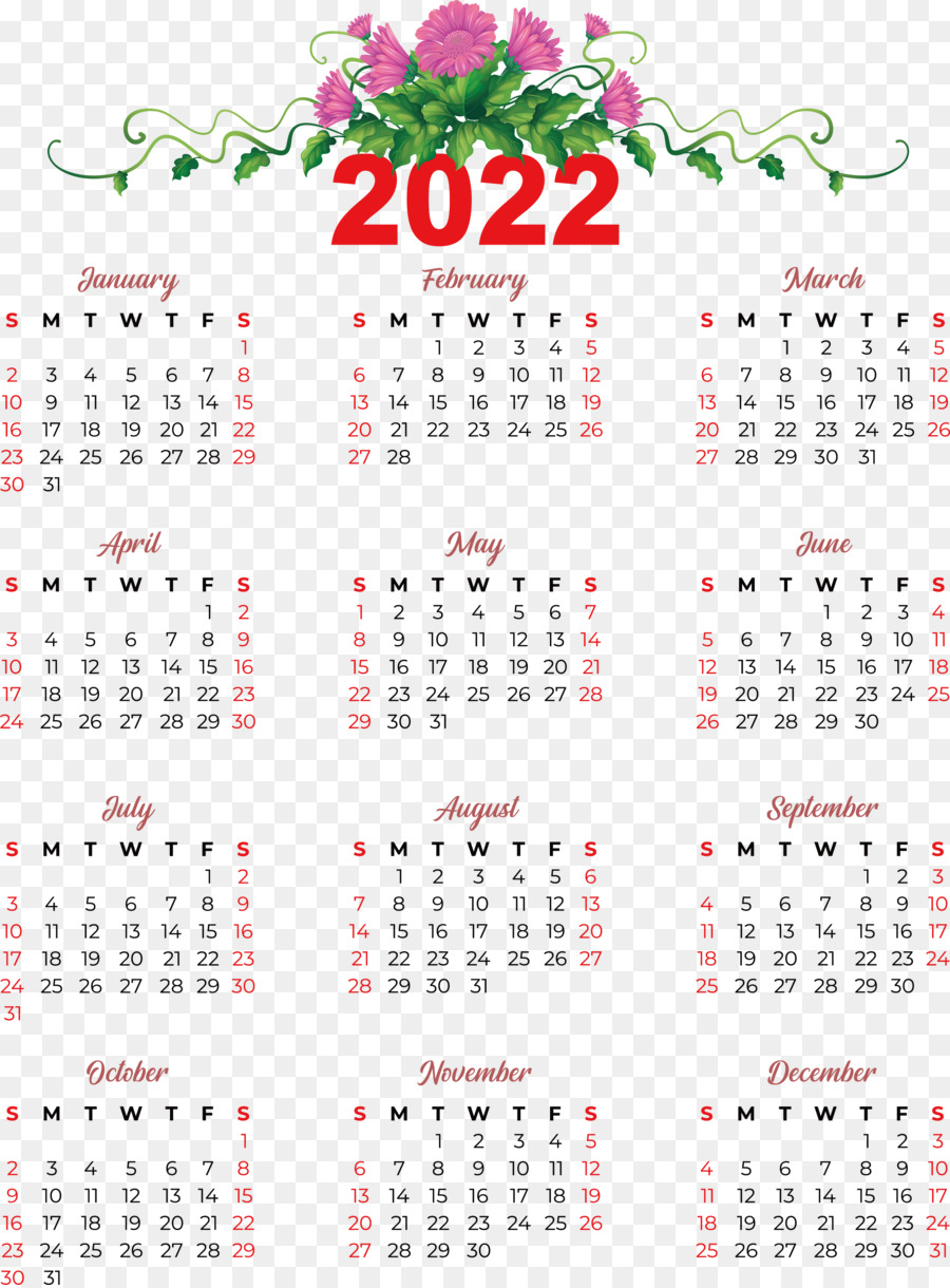 Calendario 2024，Fechas PNG