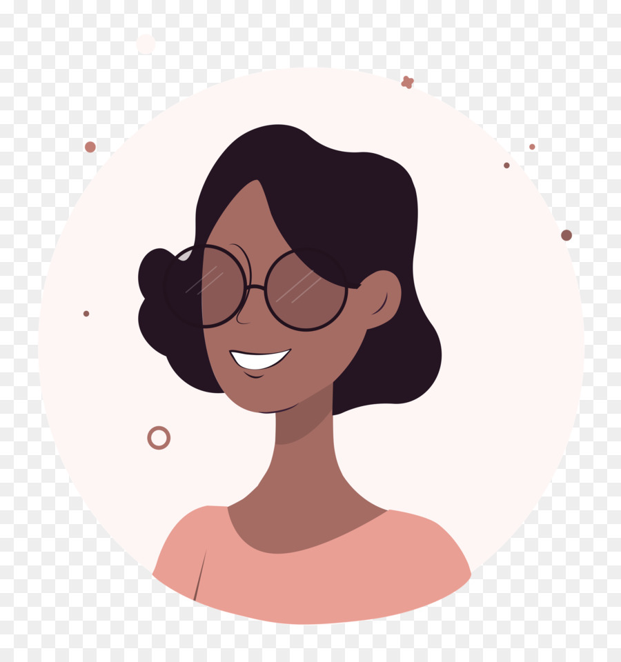 Mujer Sonriente Con Gafas，Anteojos PNG