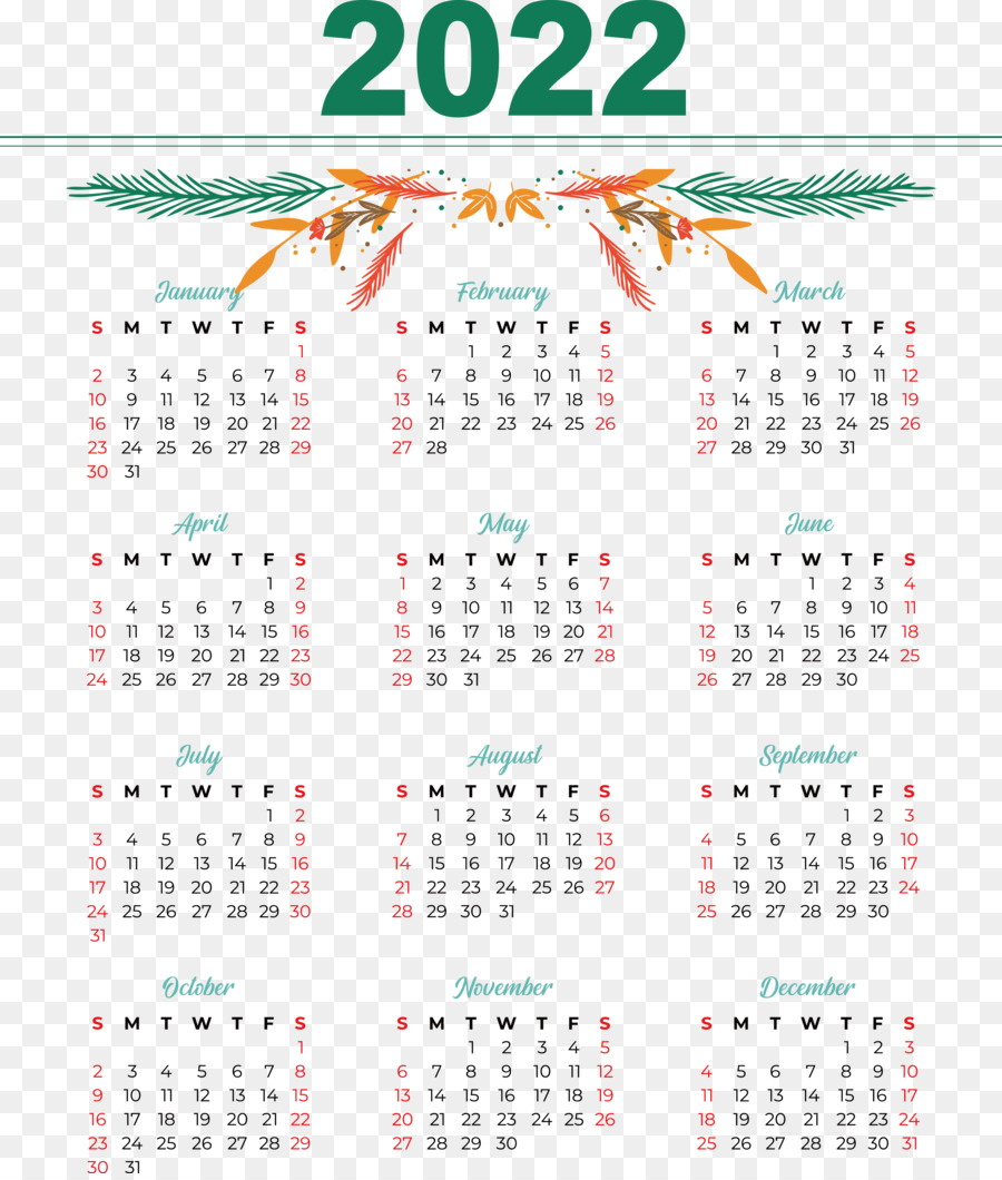 Calendario，Año Calendario PNG