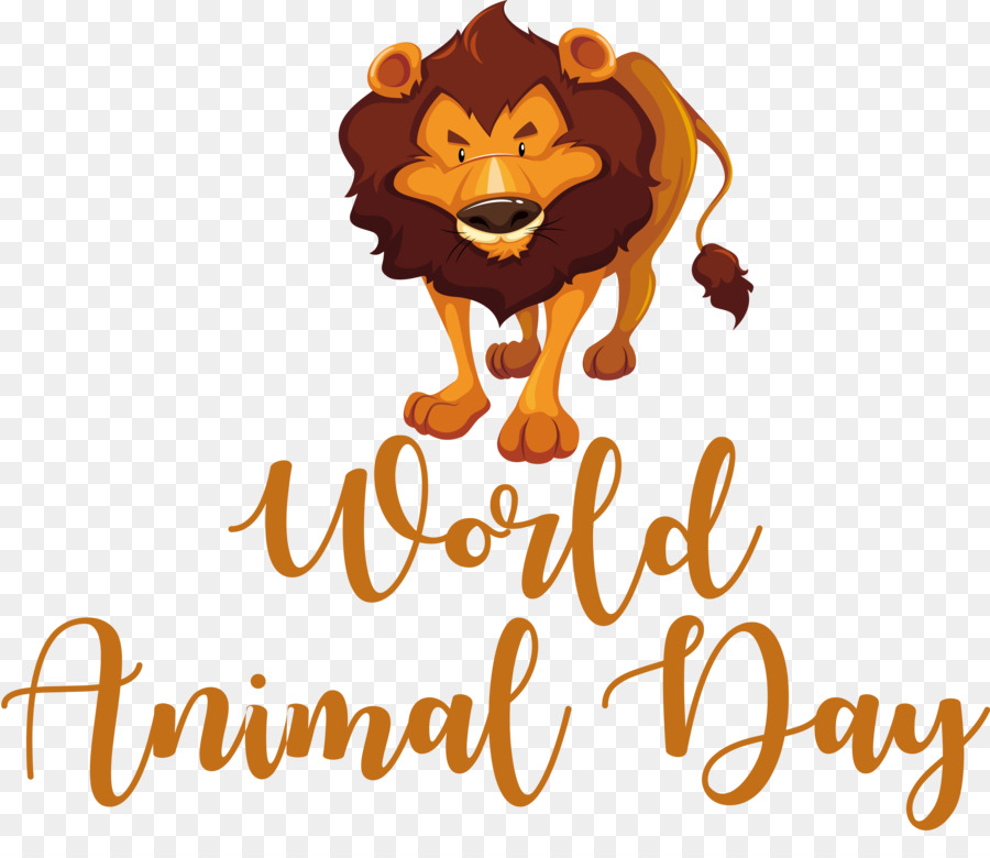 León De Dibujos Animados，Día Mundial De Los Animales PNG