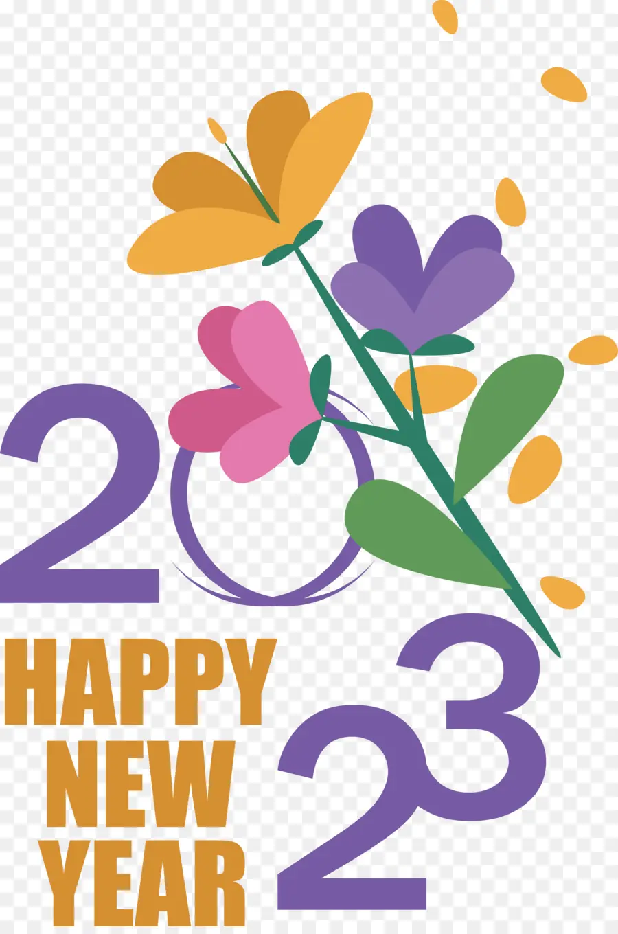 Flores，Año Nuevo PNG