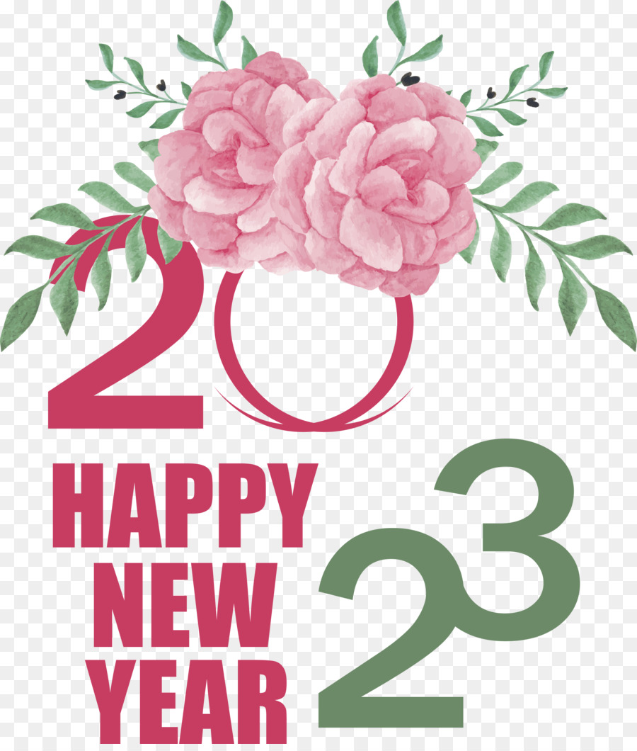 Año Nuevo 2023，Rosas PNG