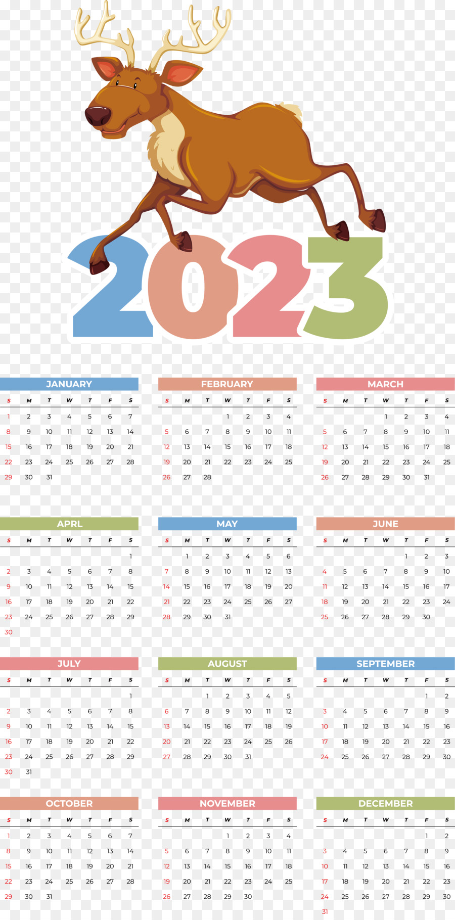 Renos，Calendario PNG