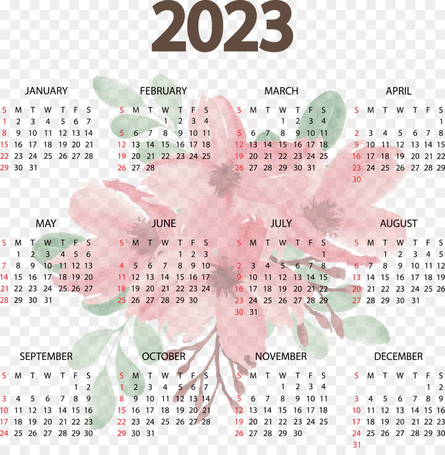 Calendario 2023，Fechas PNG