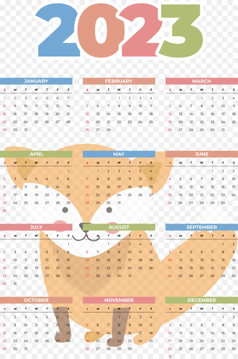 Calendario，2023 PNG