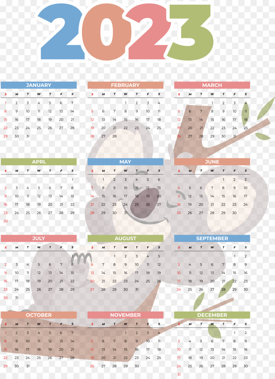 Calendario，2023 PNG