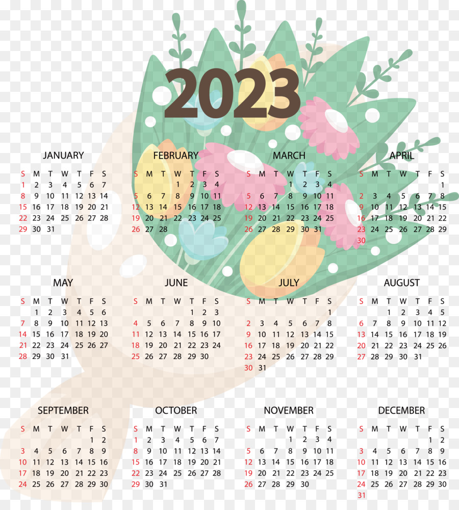 Calendario 2023，Calendario PNG