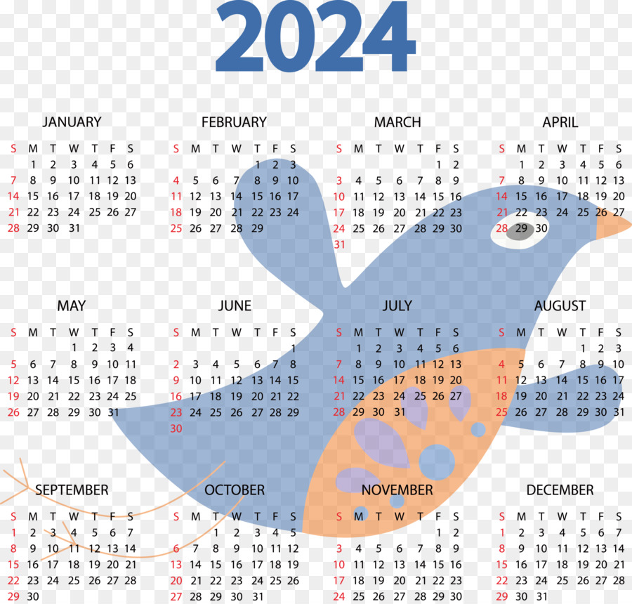 Calendario 2023，Meses PNG