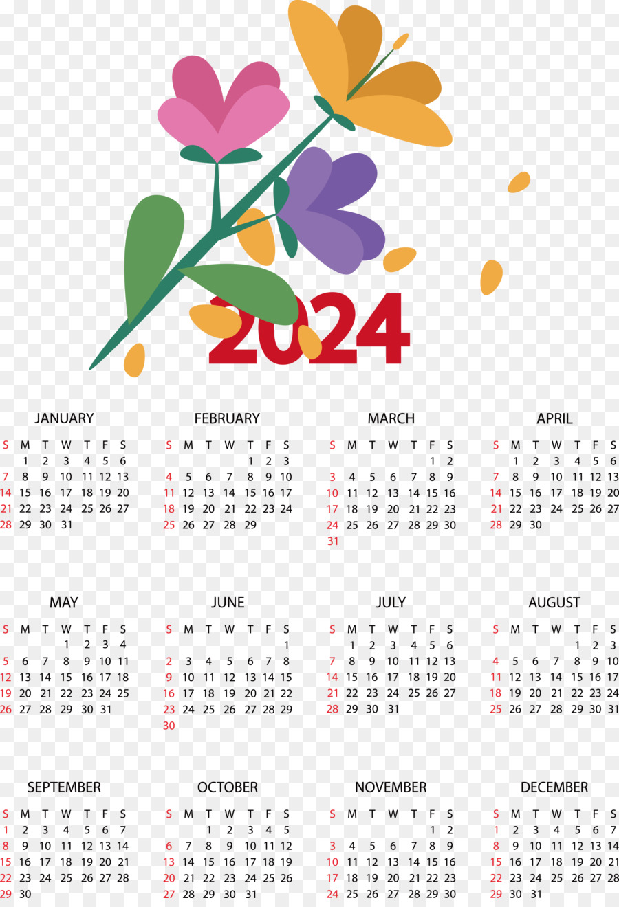 Calendario，Año Calendario PNG