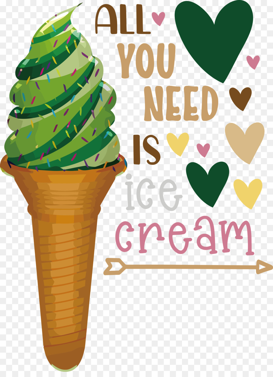 Cono De Helado，Helado PNG