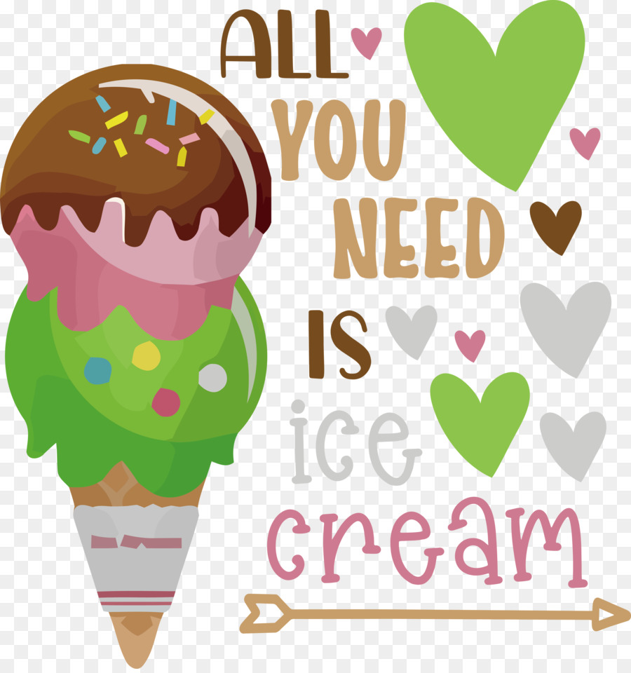 Cono De Helado，Helado PNG