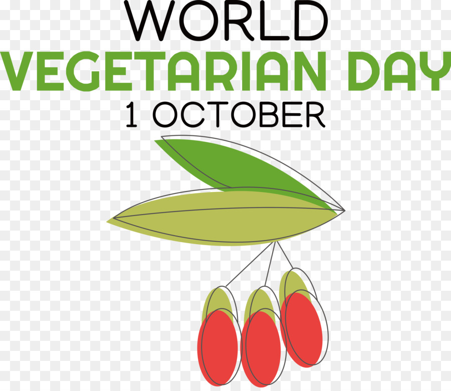 Día Mundial Del Vegetariano，1 De Octubre PNG