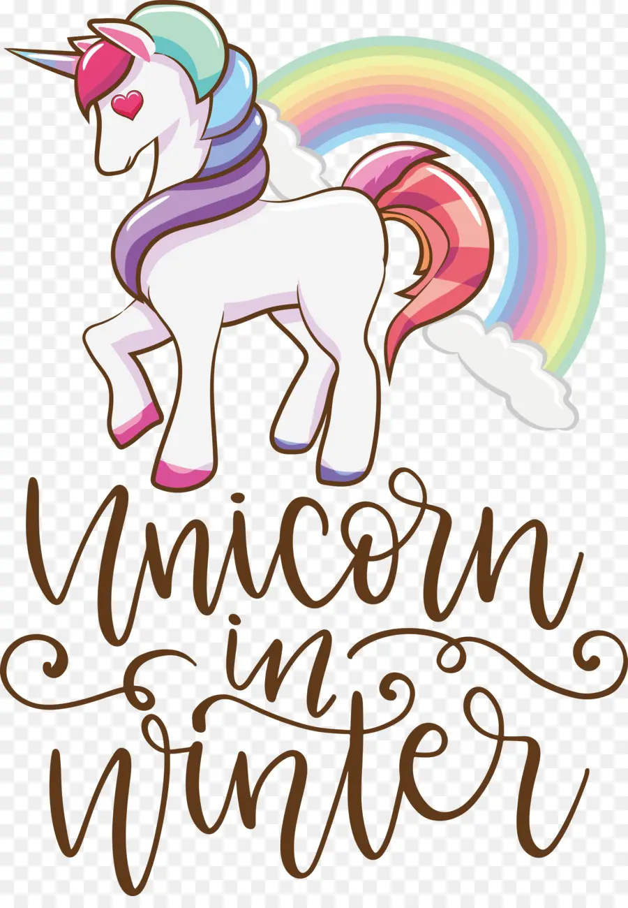 Unicornio Con Helado，Arcoíris PNG