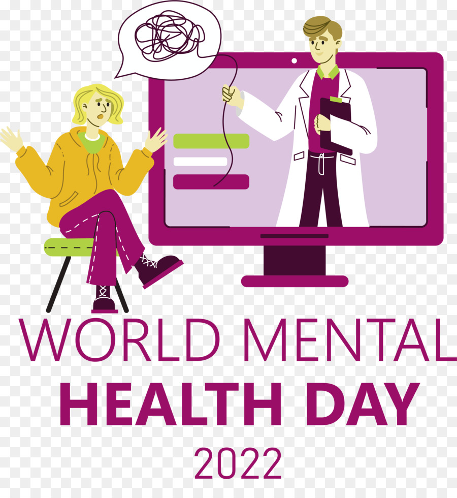 Día Mundial Mental Saludable，Salud Mental PNG
