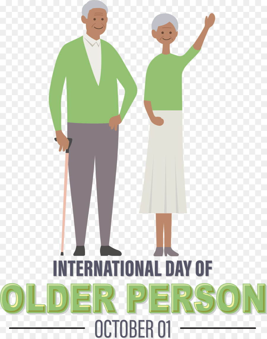 Día Internacional De Personas Mayores，Día De La Abuela PNG