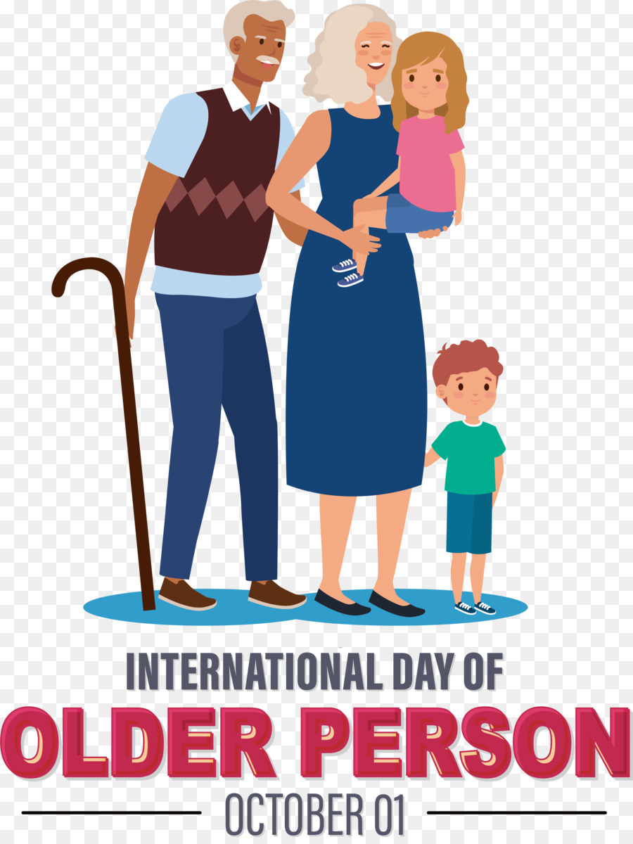 Día Internacional De Personas Mayores，Día De La Abuela PNG