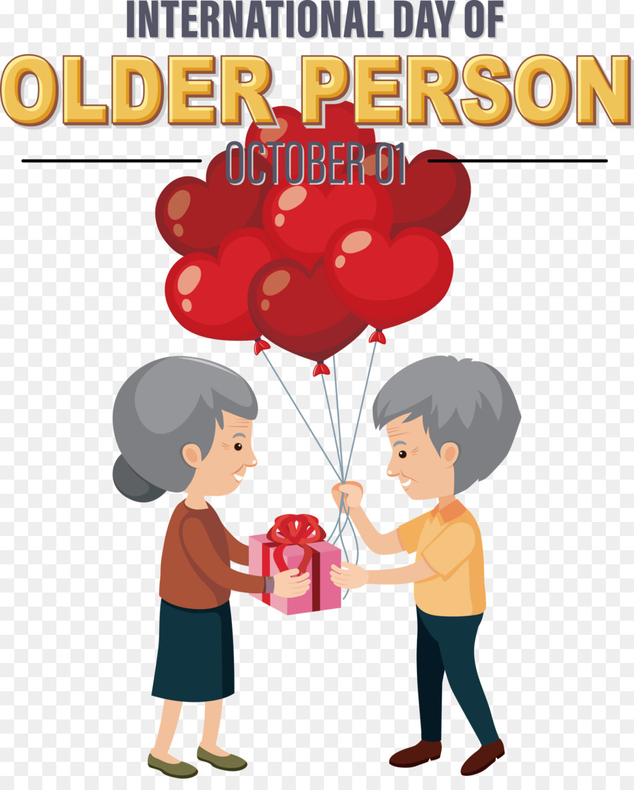 Día Internacional De Personas Mayores，Día De La Abuela PNG