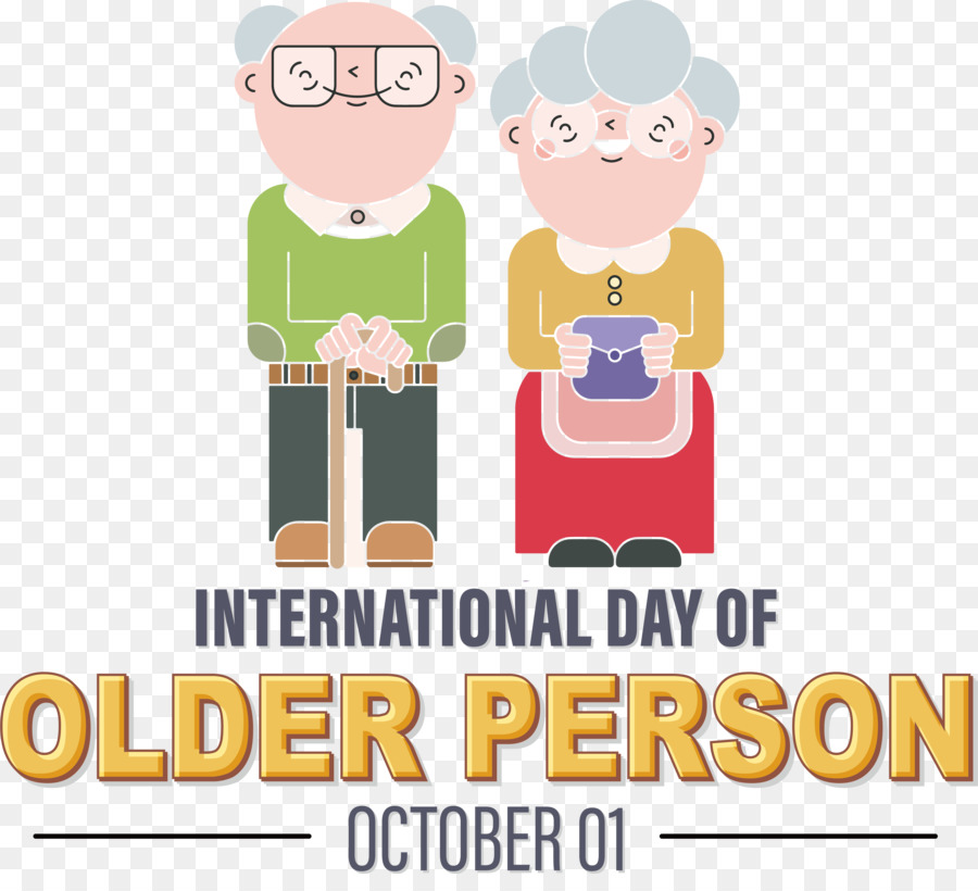 Día Internacional De Personas Mayores，Día De La Abuela PNG