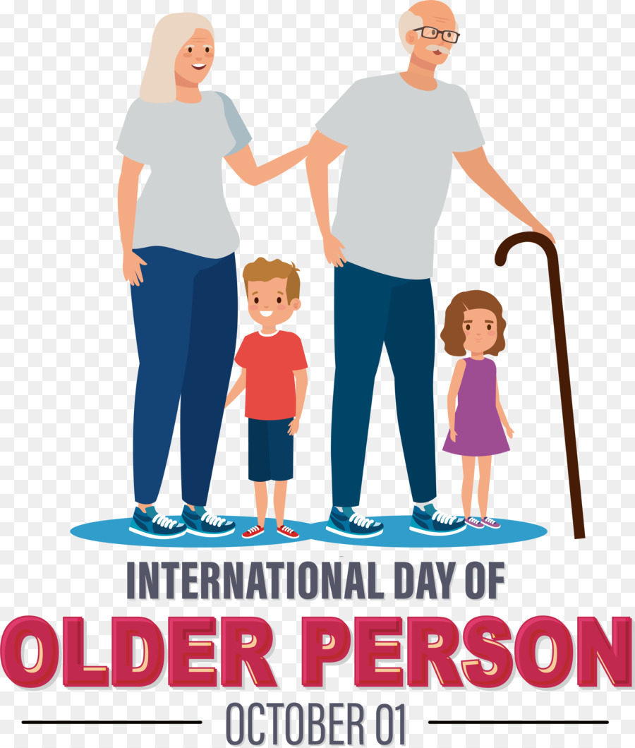 Día Internacional De Personas Mayores，Día De La Abuela PNG