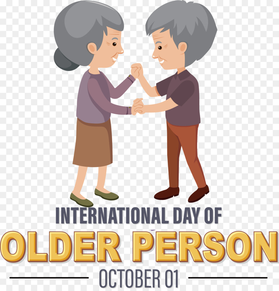 Día Internacional De Personas Mayores，Día De La Abuela PNG