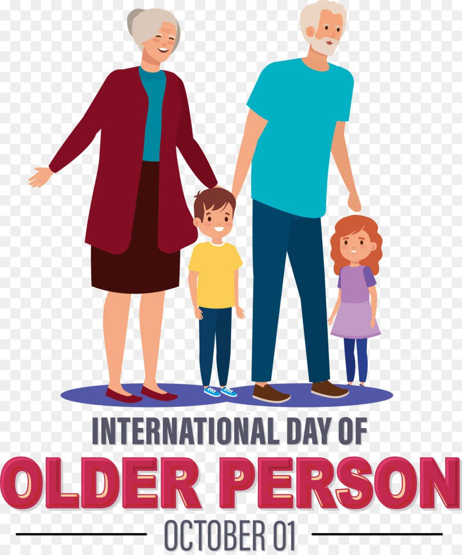 Día Internacional De Personas Mayores，Día De La Abuela PNG