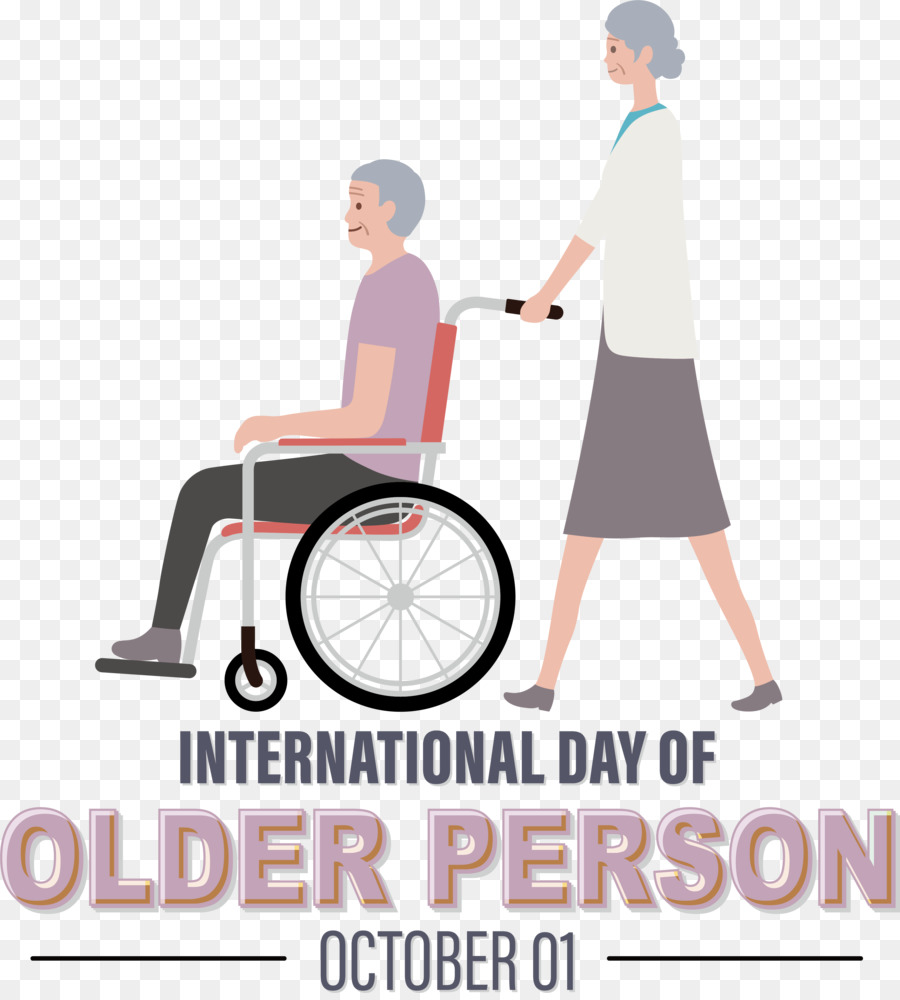 Día Internacional De Personas Mayores，Día De La Abuela PNG