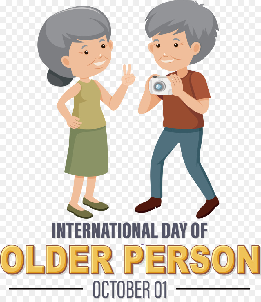 Día Internacional De Personas Mayores，Día De La Abuela PNG