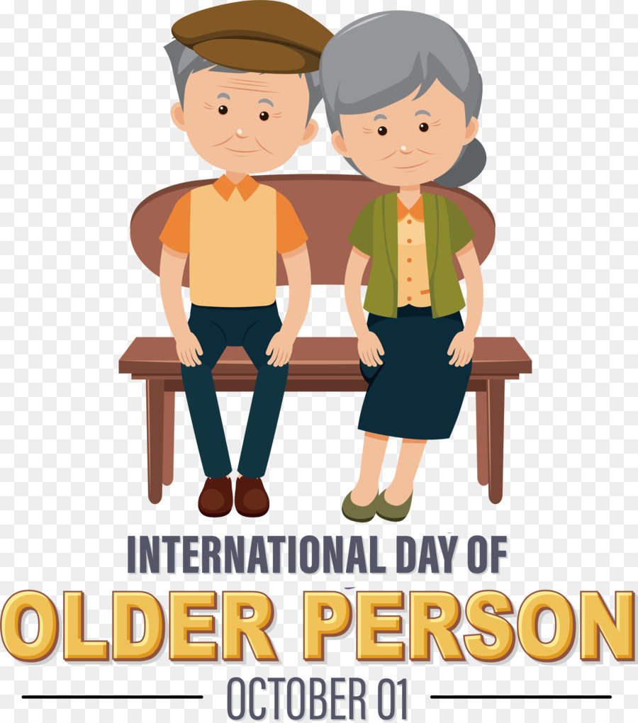 Día Internacional De Personas Mayores，Día De La Abuela PNG