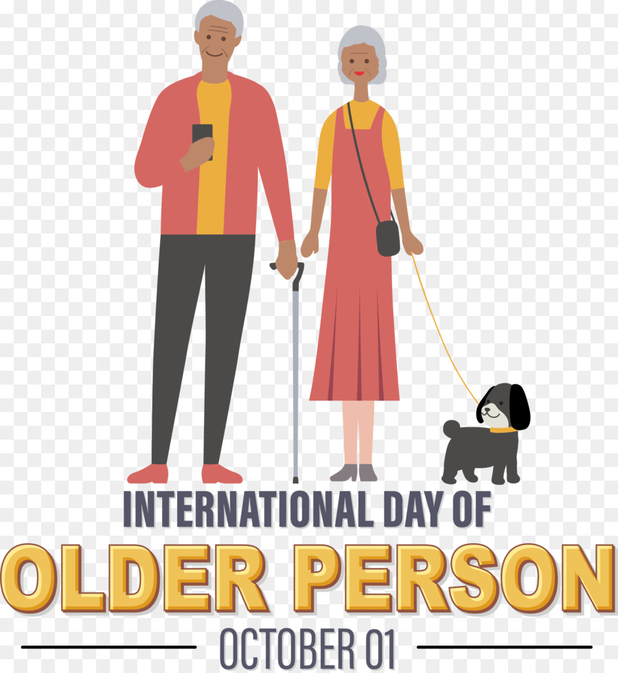 Día Internacional De Personas Mayores，Día De La Abuela PNG