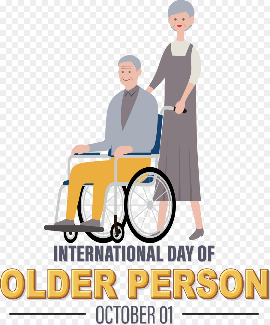 Día Internacional De Personas Mayores，Día De La Abuela PNG