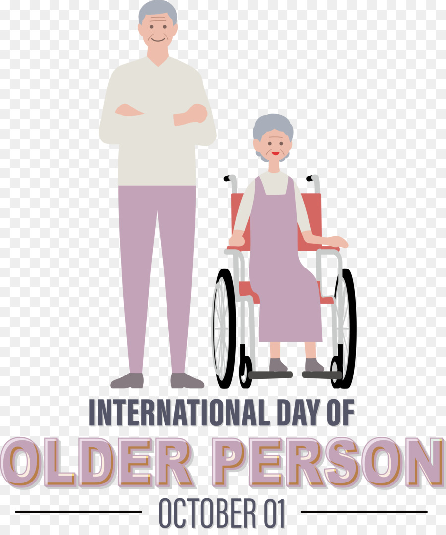 Día Internacional De Personas Mayores，Día De La Abuela PNG