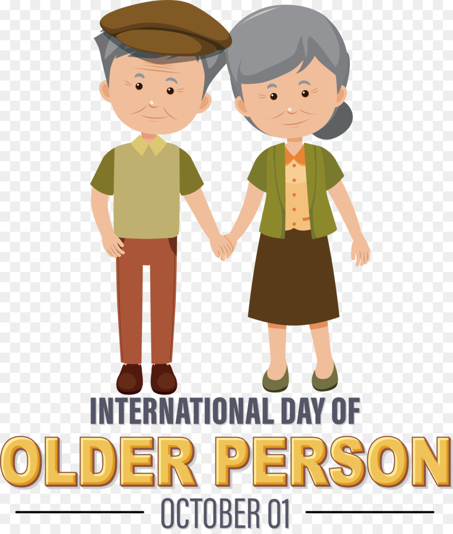 Día Internacional De Personas Mayores，Día De La Abuela PNG