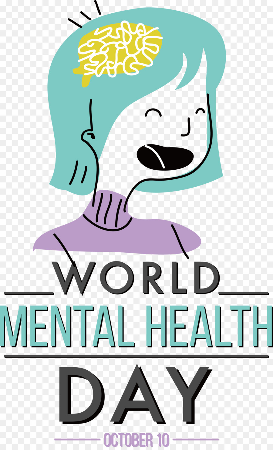 Mundial De La Salud Mental Día，Mental PNG