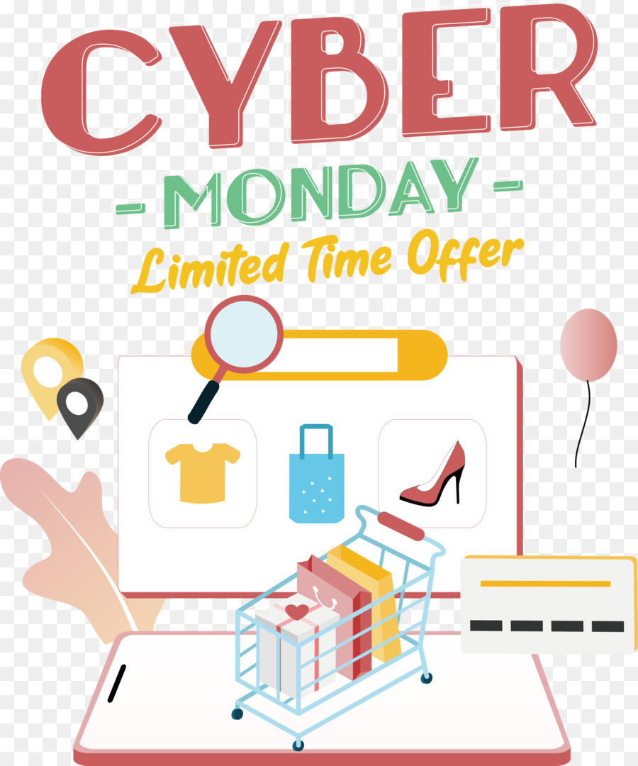 El Cyber Monday，Oferta Por Tiempo Limitado PNG