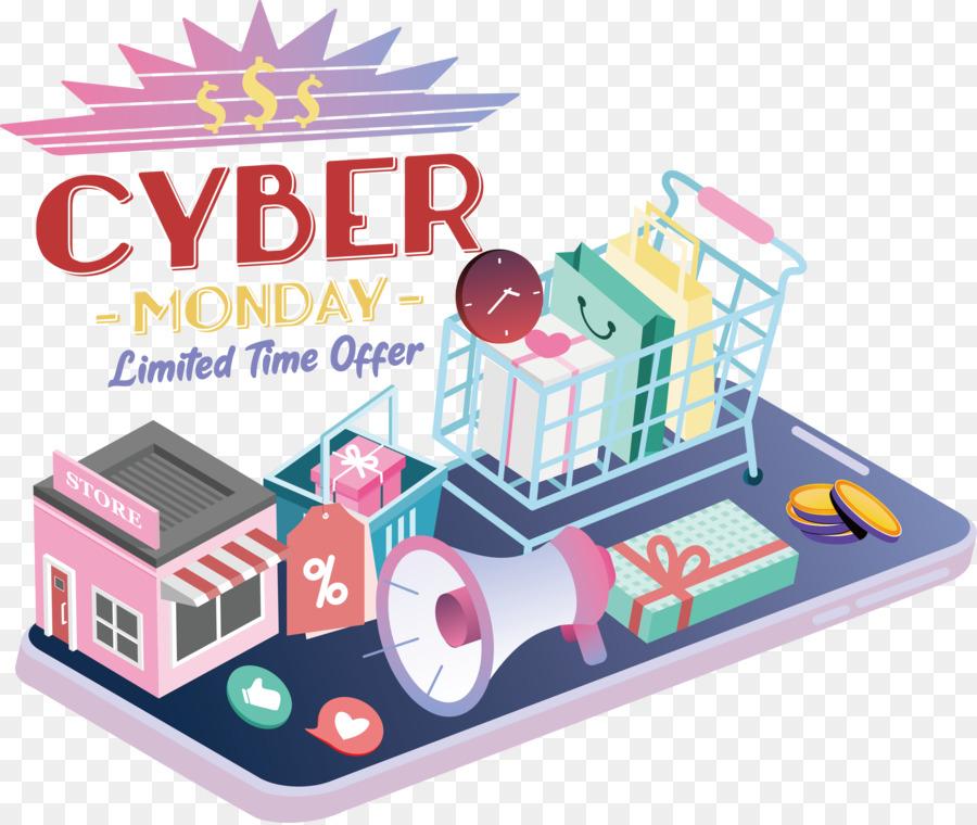 El Cyber Monday，Oferta Por Tiempo Limitado PNG