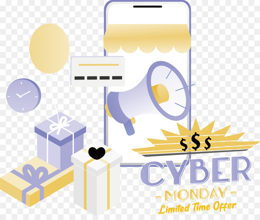 El Cyber Monday，Oferta Por Tiempo Limitado PNG