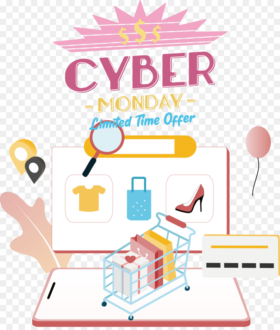 El Cyber Monday，Oferta Por Tiempo Limitado PNG