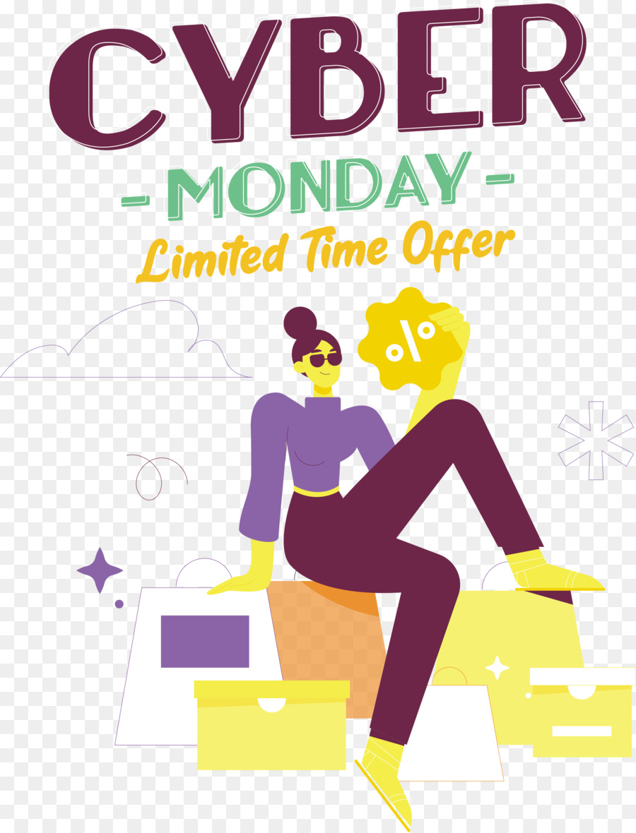 El Cyber Monday，Oferta Por Tiempo Limitado PNG