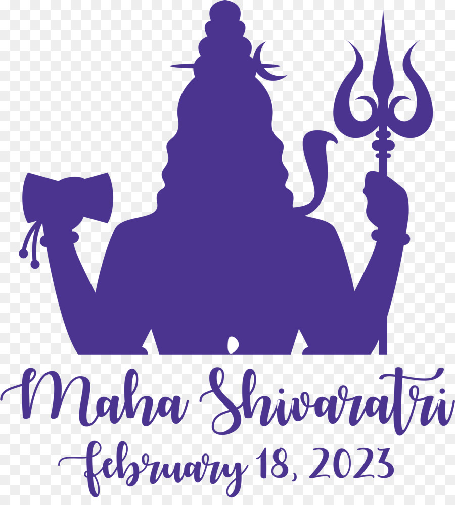 Maha Shivrati，Silueta De Shiva PNG