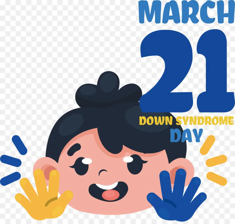 Día Mundial Del Síndrome De Down，21 De Marzo Día Del Síndrome De Down PNG