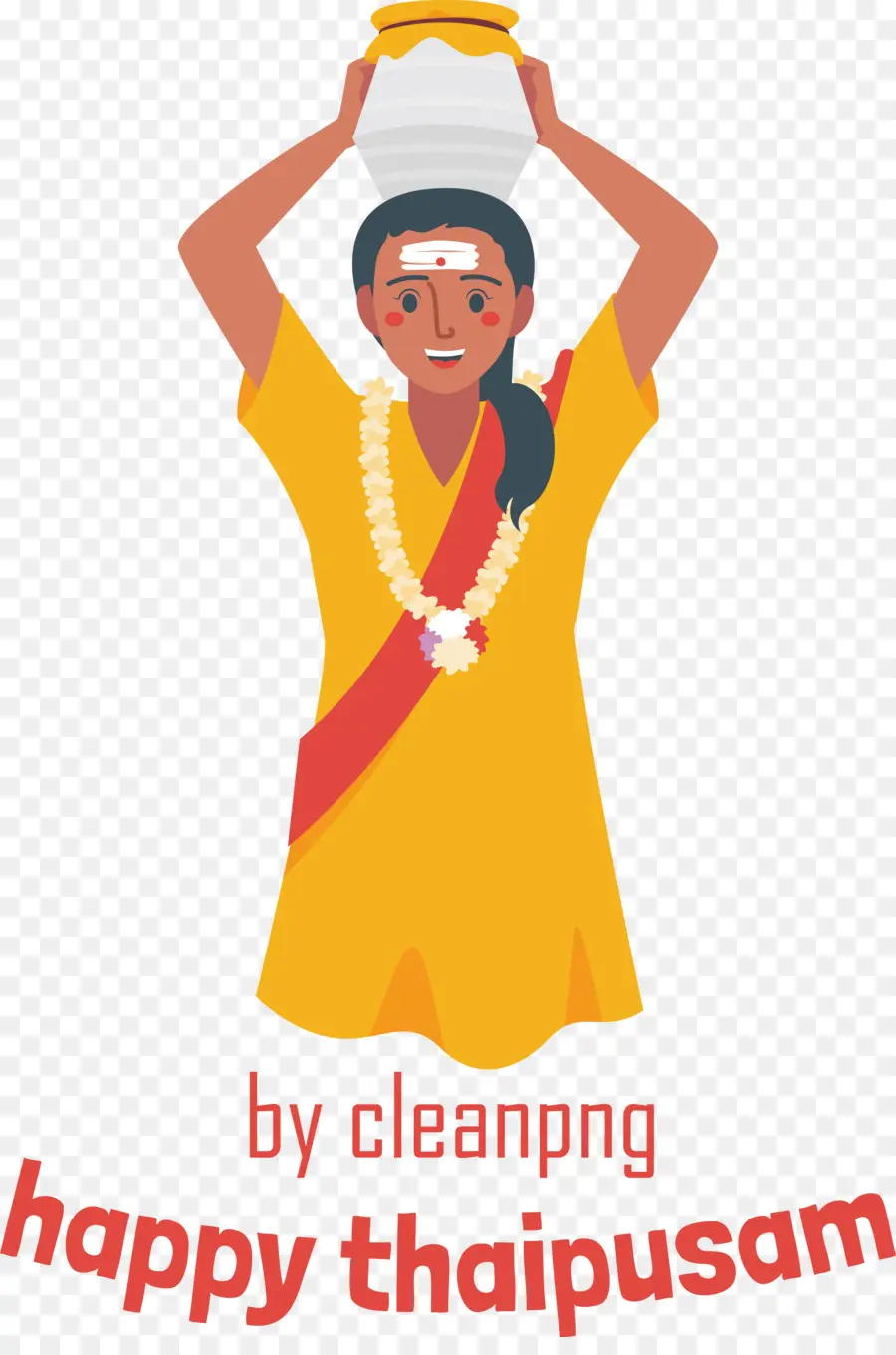 Thaipusam，Mujer Con Olla PNG