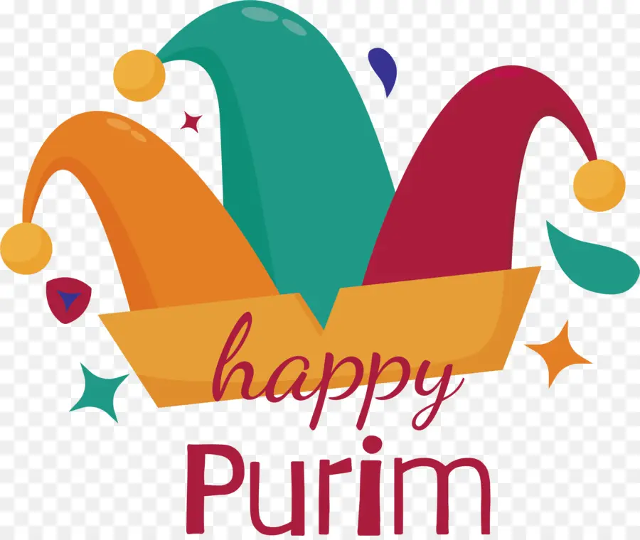 Feliz Purim，Sombrero De Bufón PNG