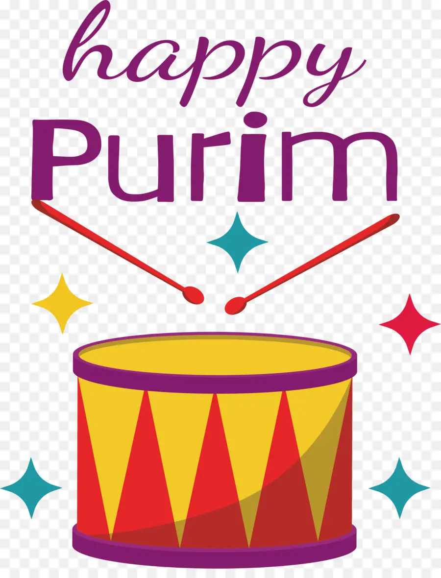 Feliz Purim，Tambor De Purim PNG