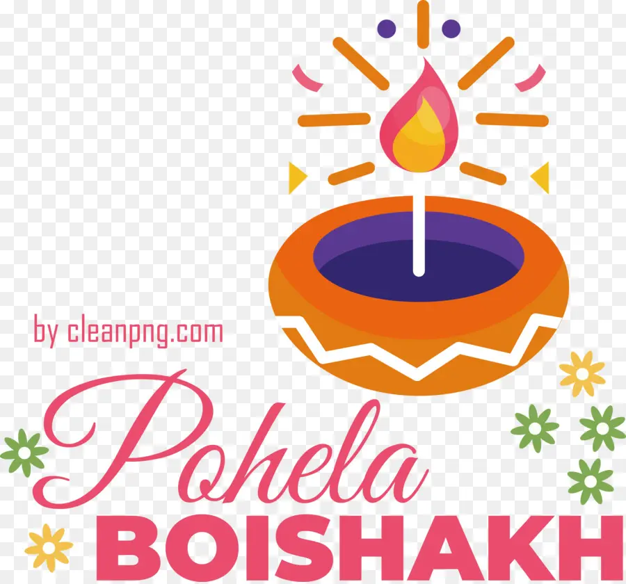 Pohela Boishakh，Lámpara Con Llama PNG